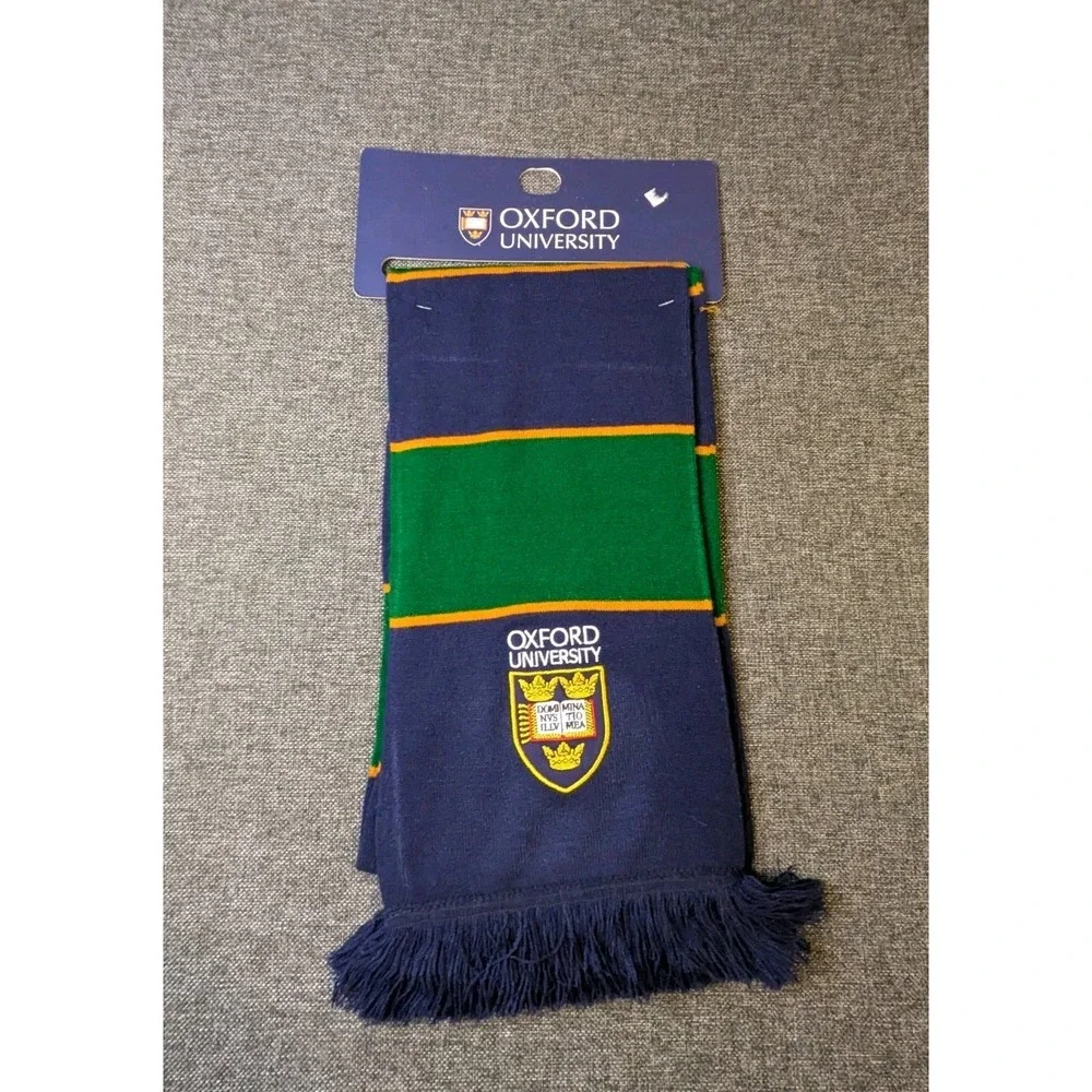 Oxford University Embroidered Logo Scarf  Unisex Multicolor College Uni